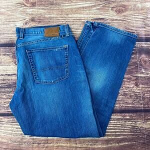 Lucky Brand Jeans 221 Original Straight Fit Mens 38 x 30 Blue Stretch